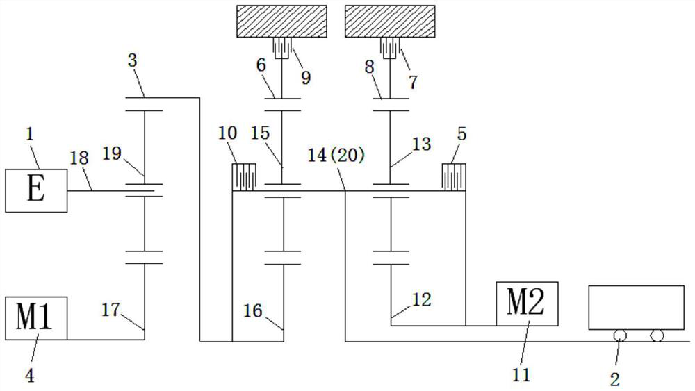 Power split type hybrid electric vehicle driving system and control method thereof