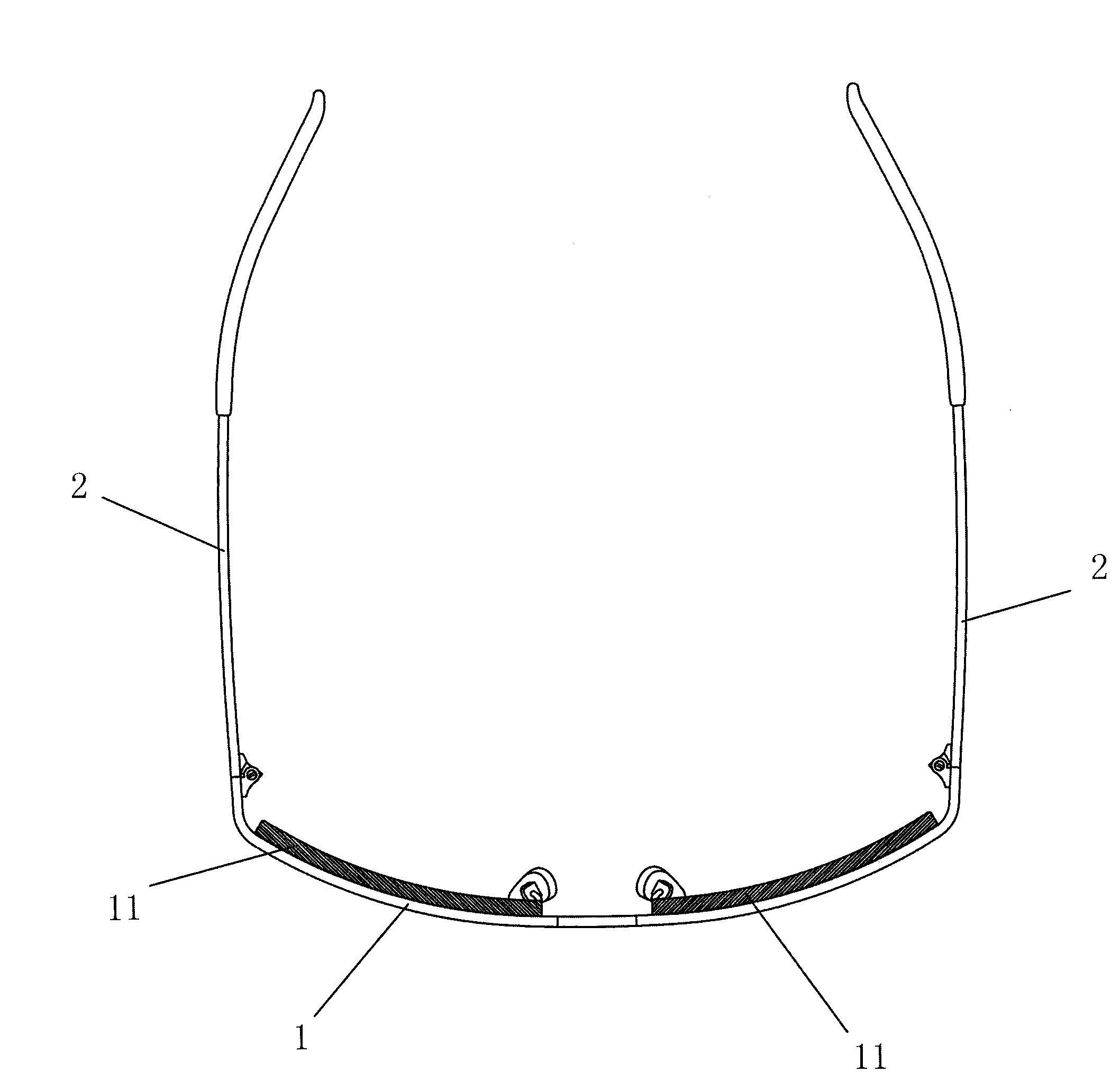 Eyeglasses rack and method for processing ceramic block applied to same