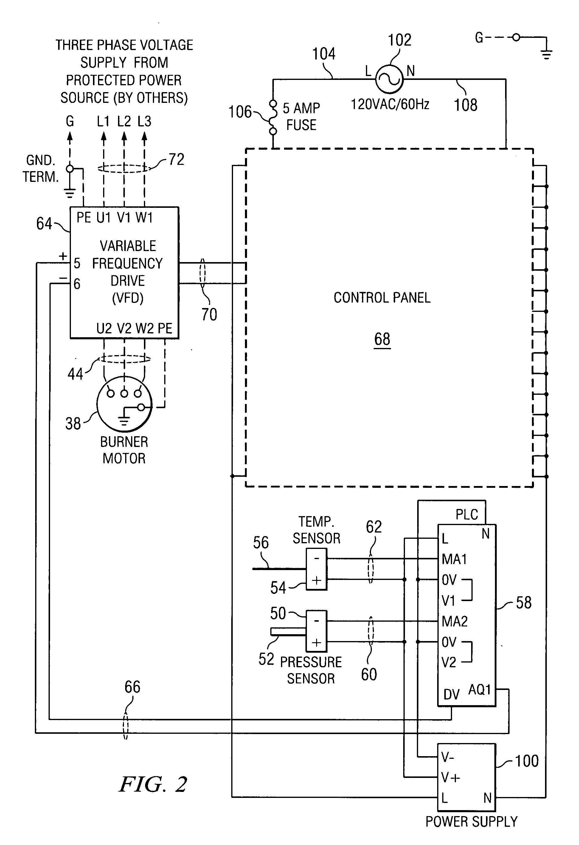 Method and apparatus for controlling combustion in a burner