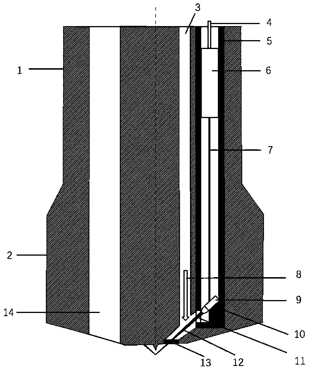 Femtosecond laser cutter and diamond cutter combined mining drill bit and mining method thereof