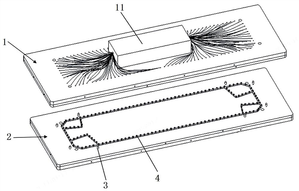 Clamping tool and method for adhesive connection of metal bipolar plates of fuel cells