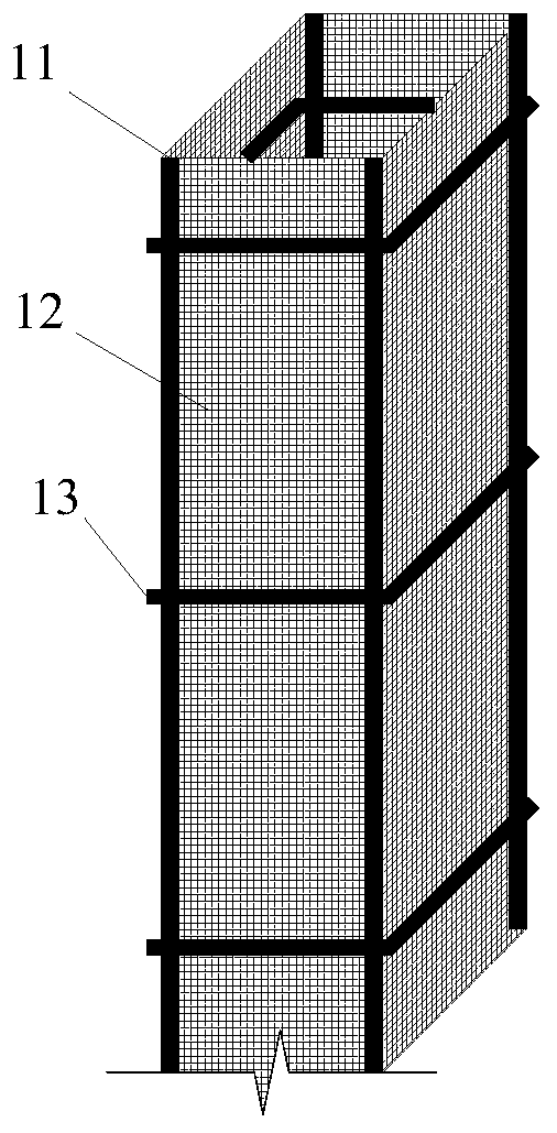 Precast wallboard molded with holes formed through steel mesh formworks