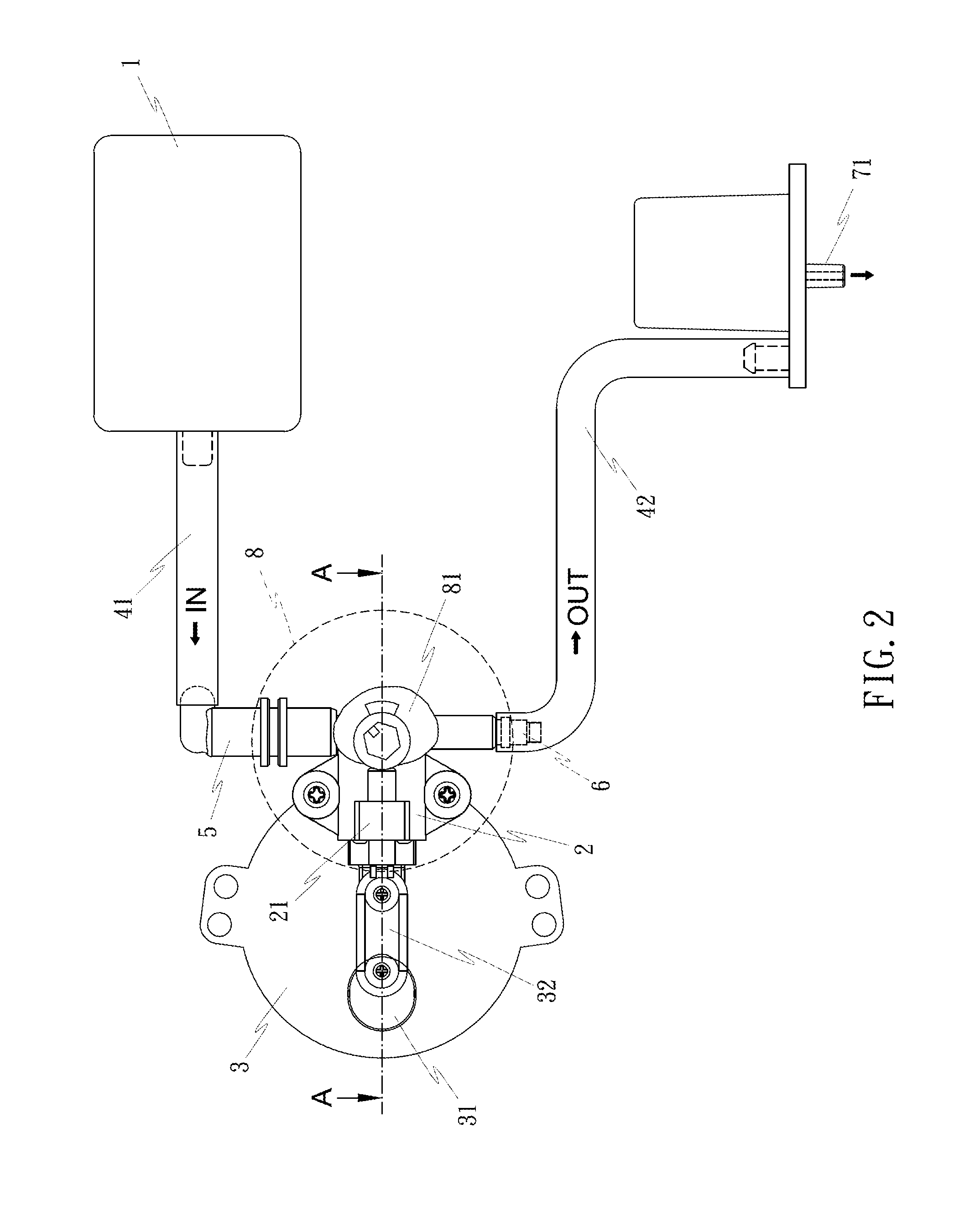 Water pump device for electric appliances