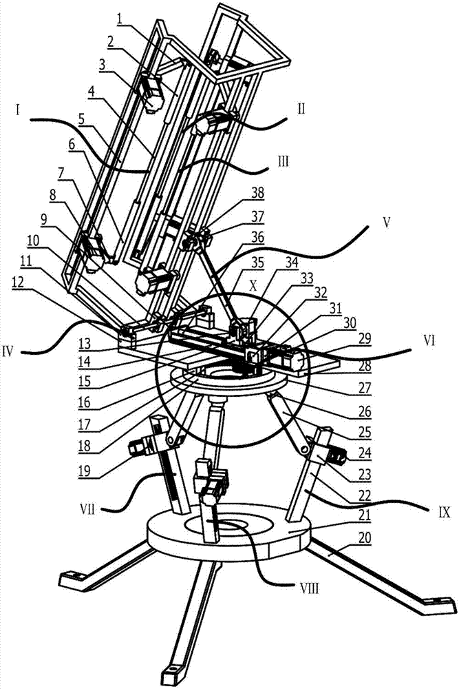 A rocket launch platform with adjustable rocket model and attitude