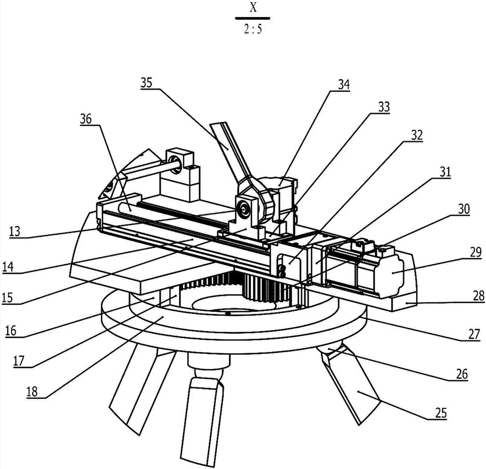 A rocket launch platform with adjustable rocket model and attitude