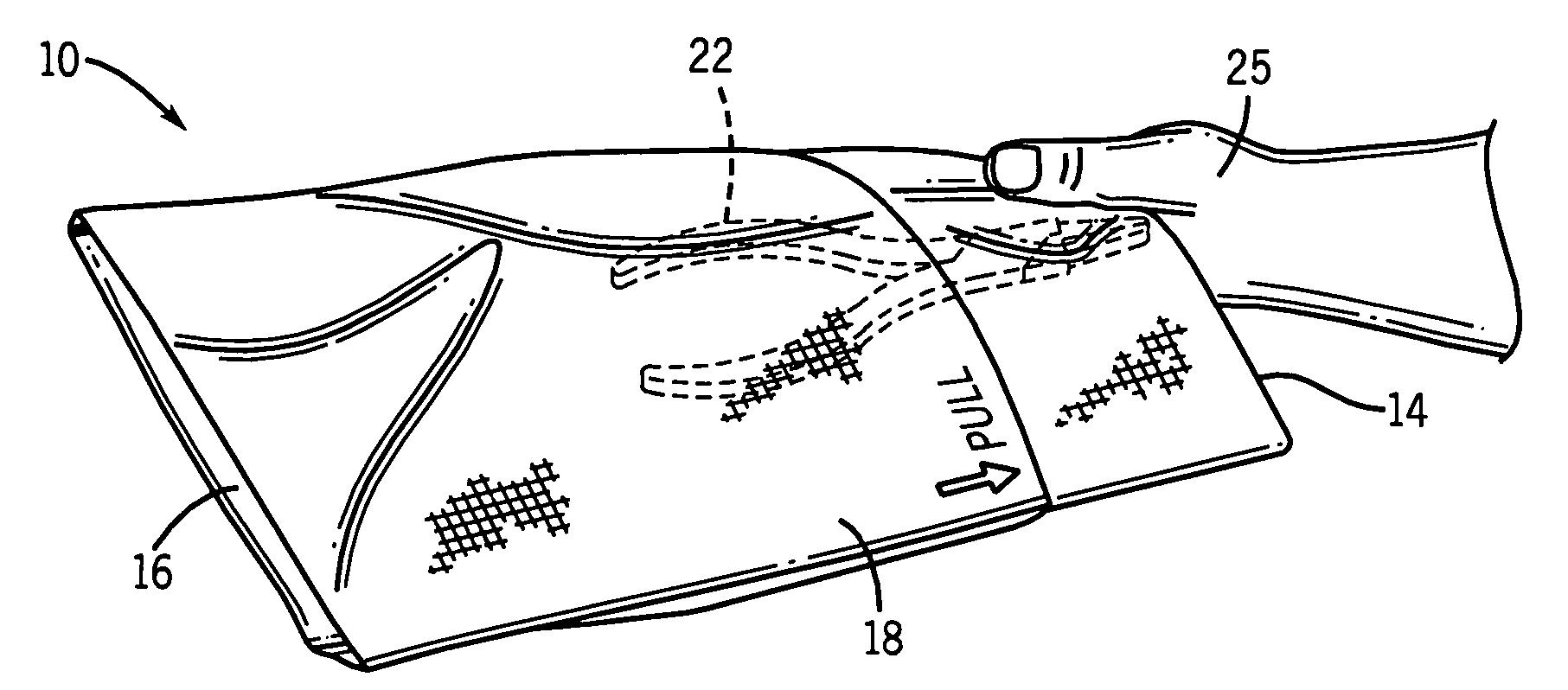 Packaging system for a sterilized article