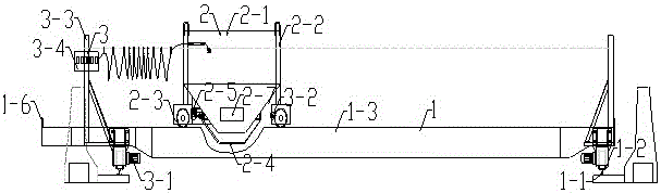 Concrete distributing machine for bridge floor