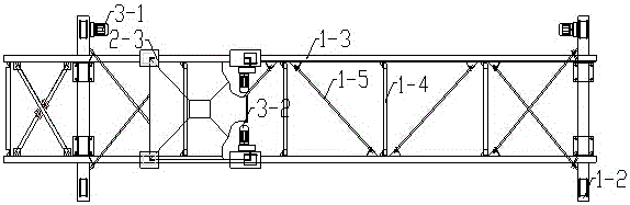 Concrete distributing machine for bridge floor