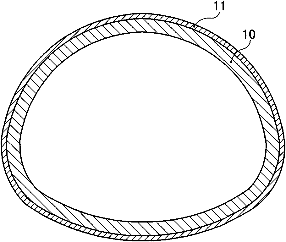 Shock resisting and reducing structure spanning movable fault tunnel