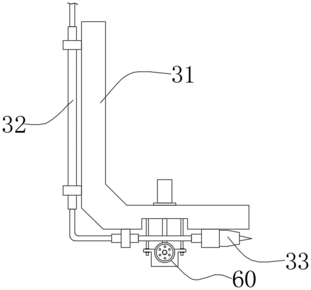 Laser welding machine head with automatic wire feeding function