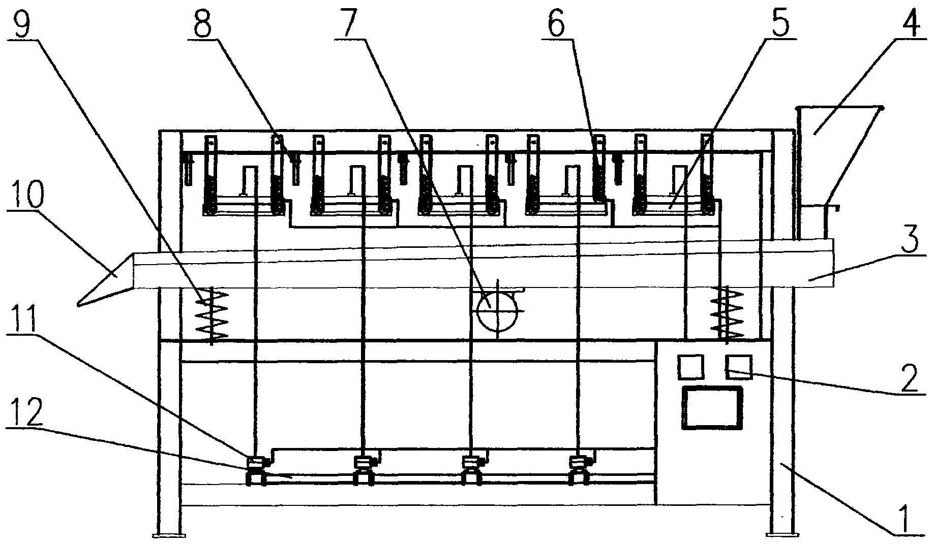 Fuel gas catalyzing type infrared enzyme deactivating and drying all-in-one machine