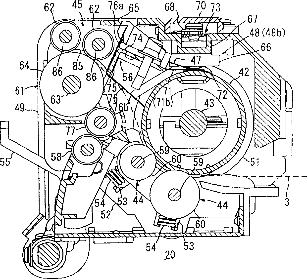 Heat-fixing unit and imaging apparatus