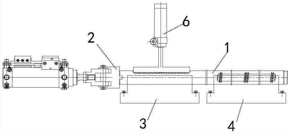 Machining method for rack of electric steering gear