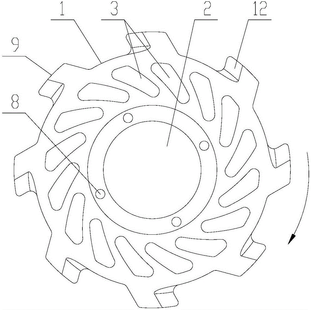 Turbine for sand mill