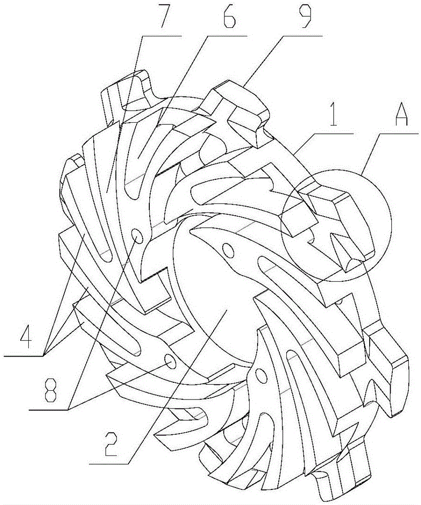 Turbine for sand mill