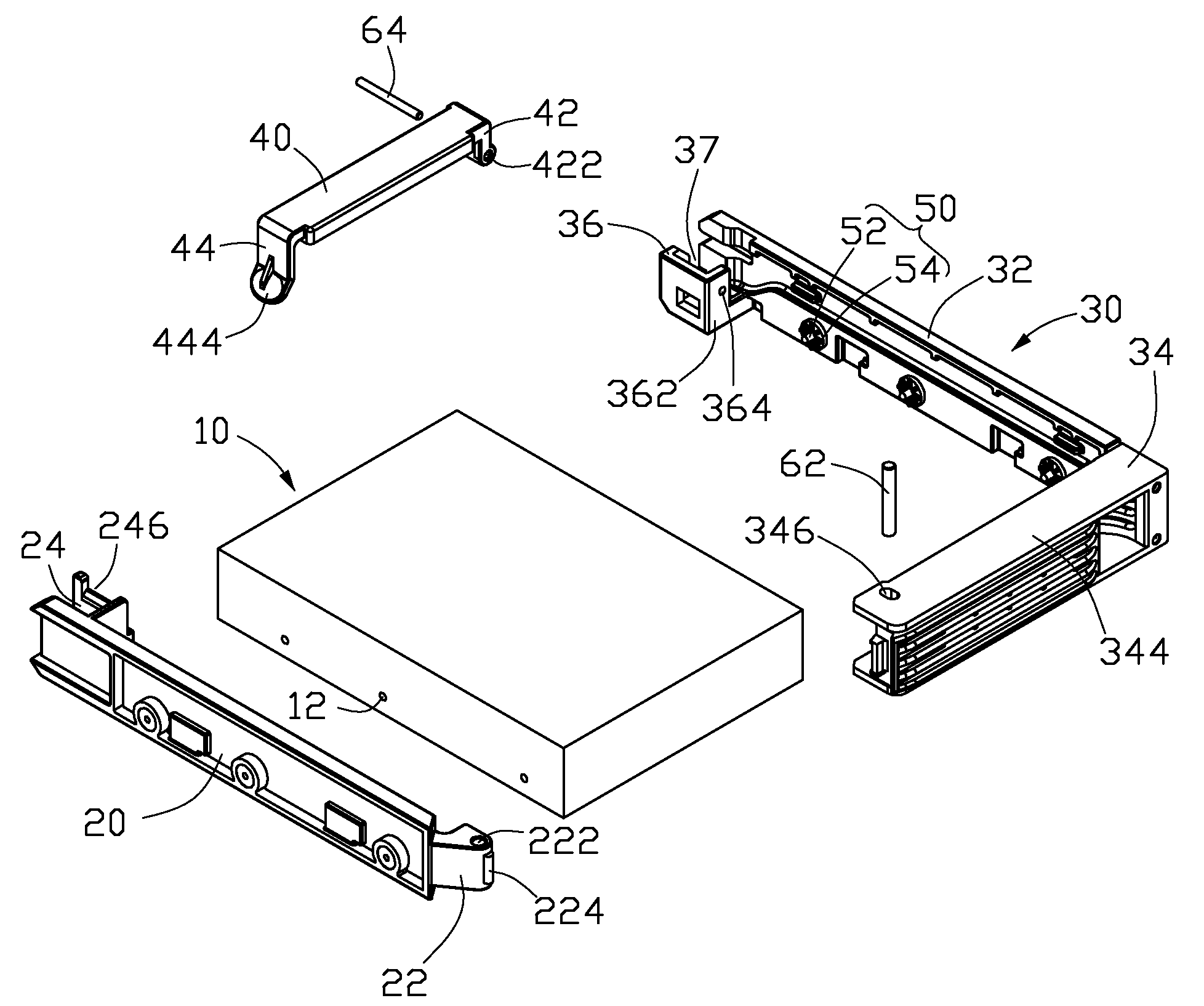 Fixing apparatus for hard disk drive