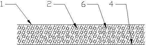 Absorbing core for treating excrement and manufacturing method for absorbing core