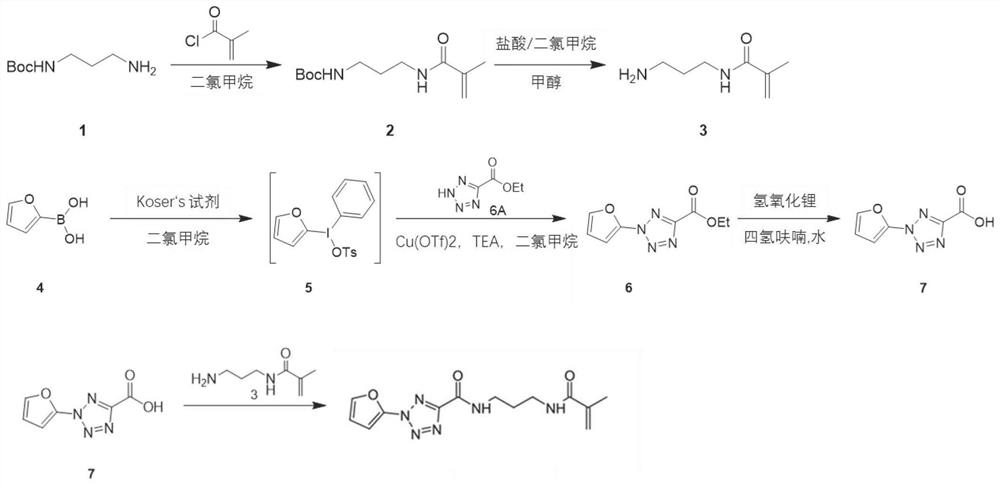 Photosensitive compound and preparation method and application thereof