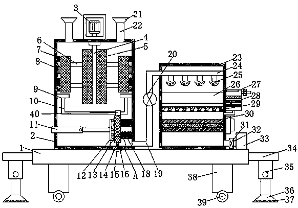 High-efficiency and environment-friendly treatment equipment for waste water