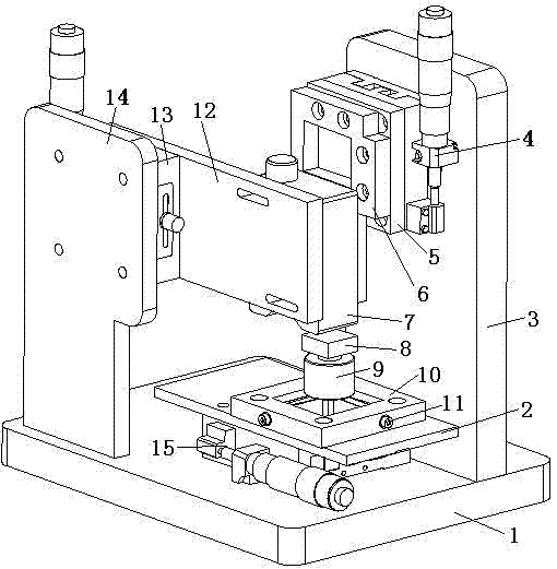 Nanoindentation/cutting test device