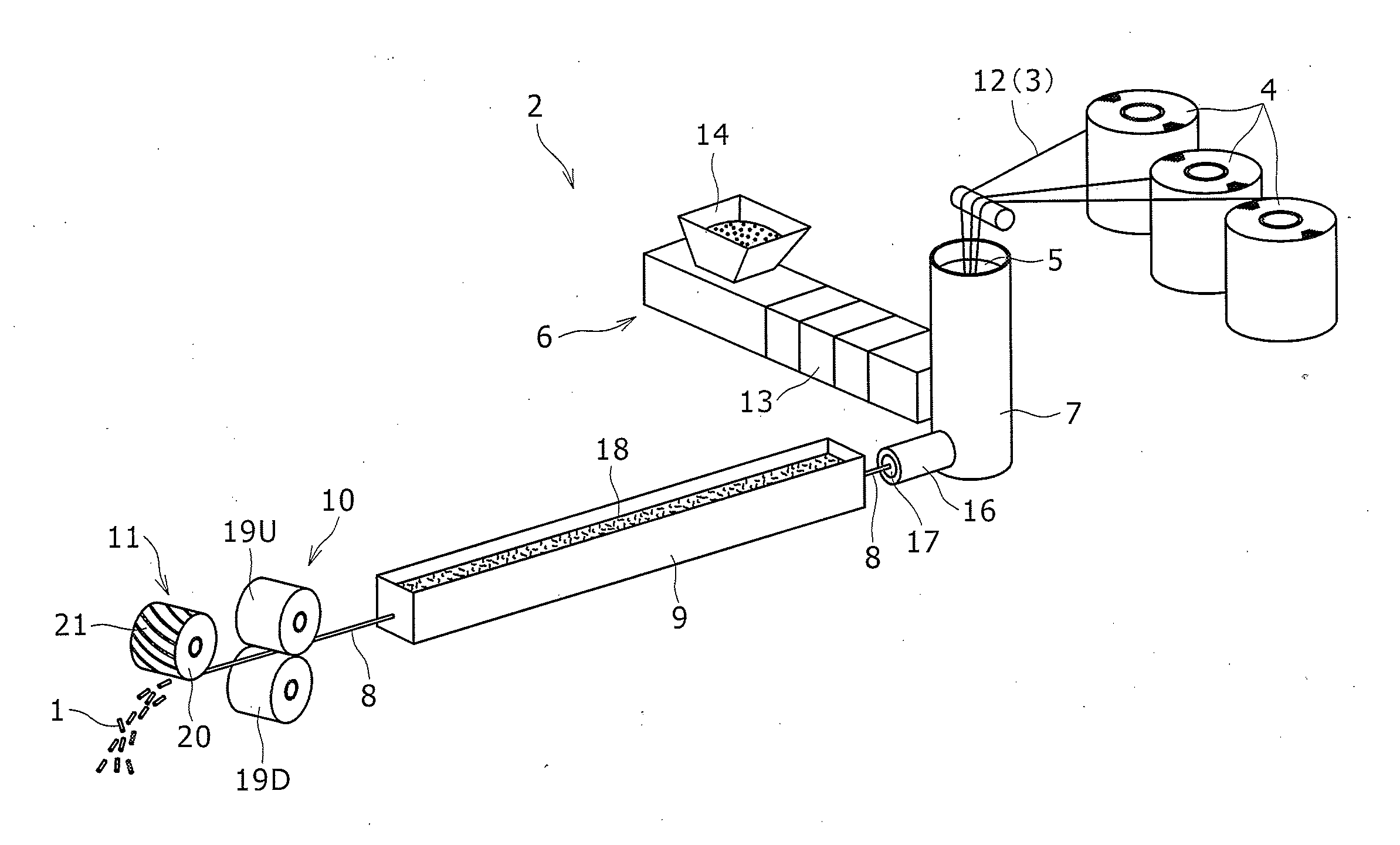 Method for producing long fiber reinforced thermoplastic resin pellets