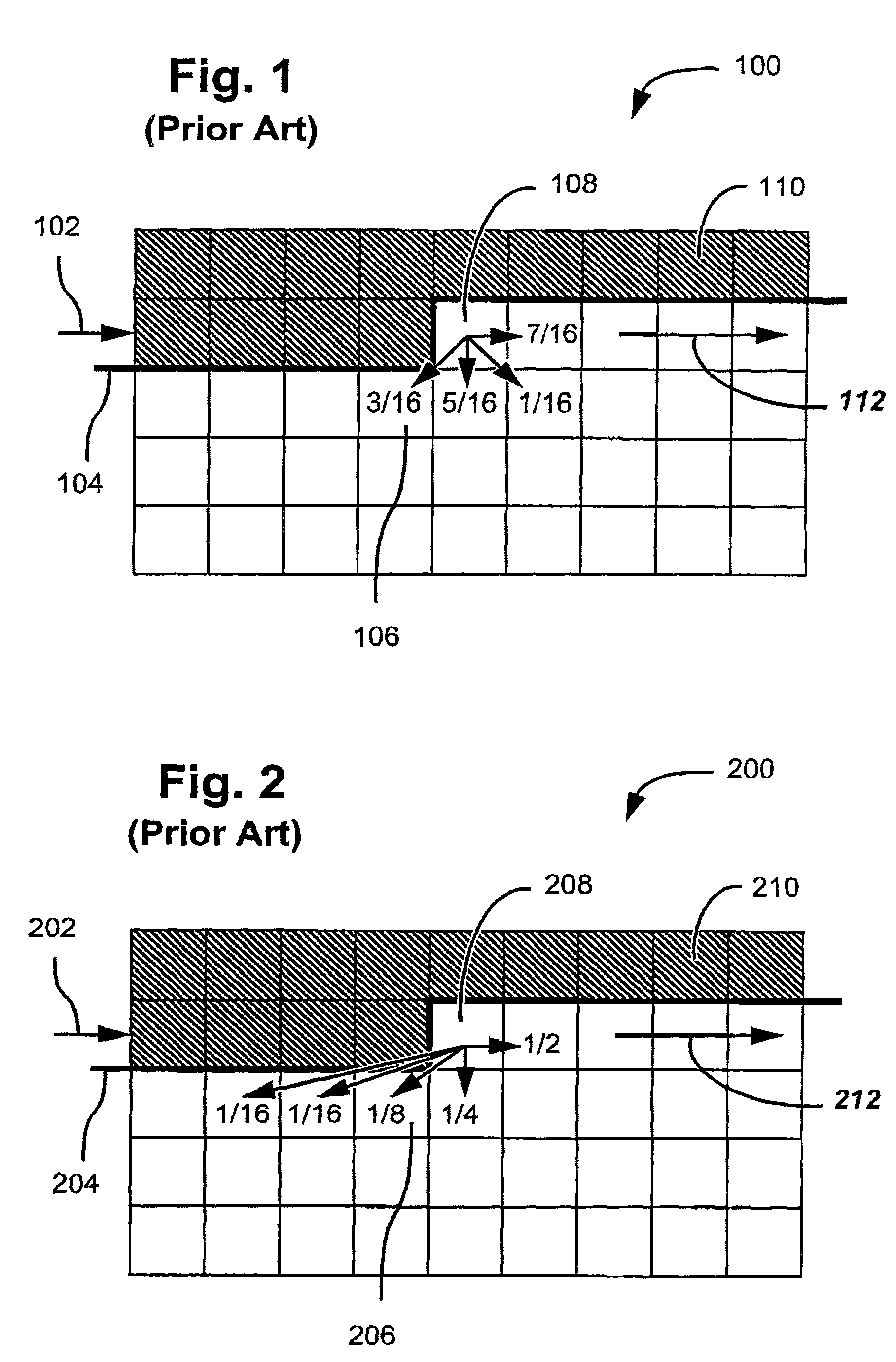 Error diffusion using next scanline error impulse response