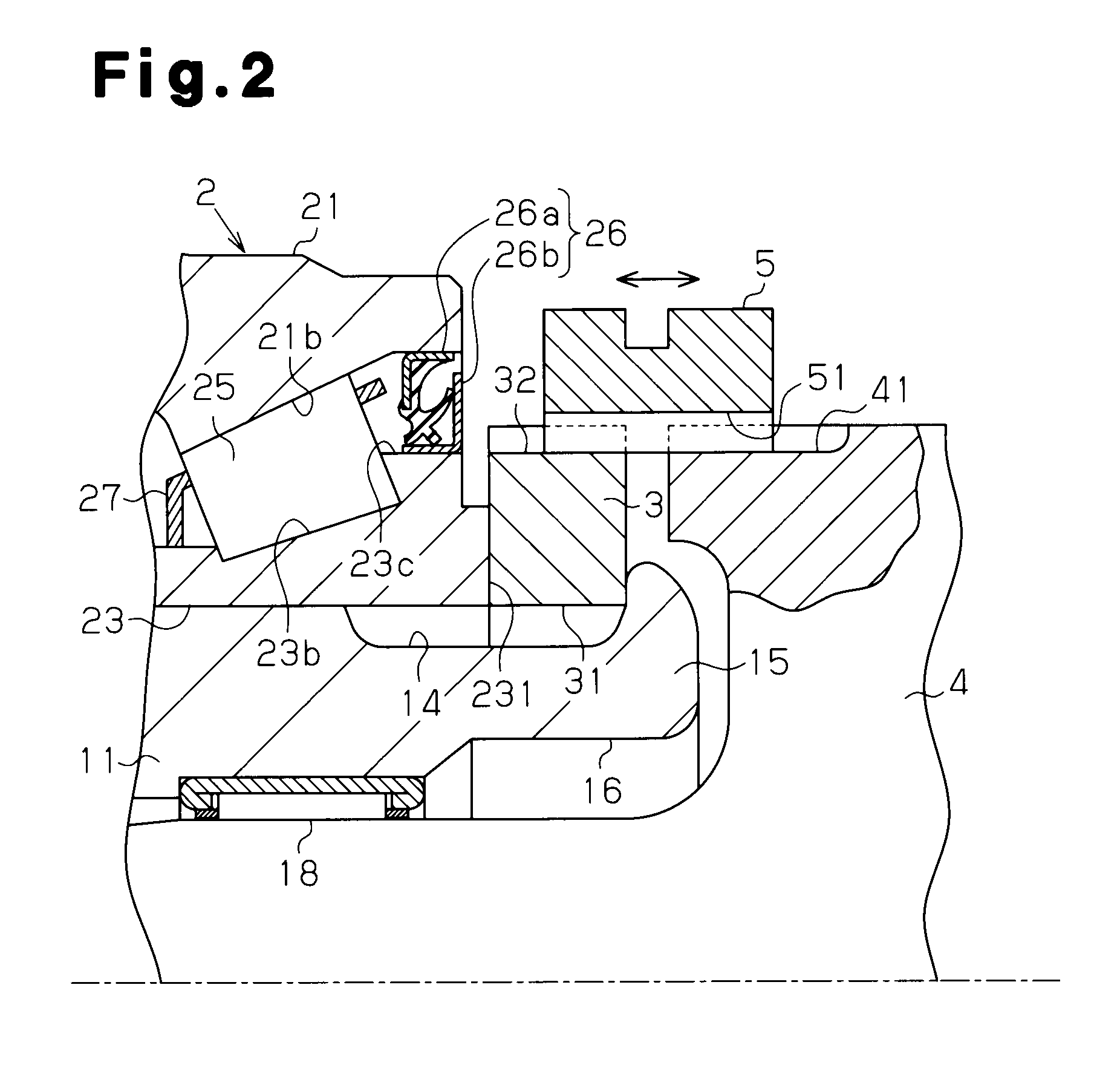 Bearing device for wheel