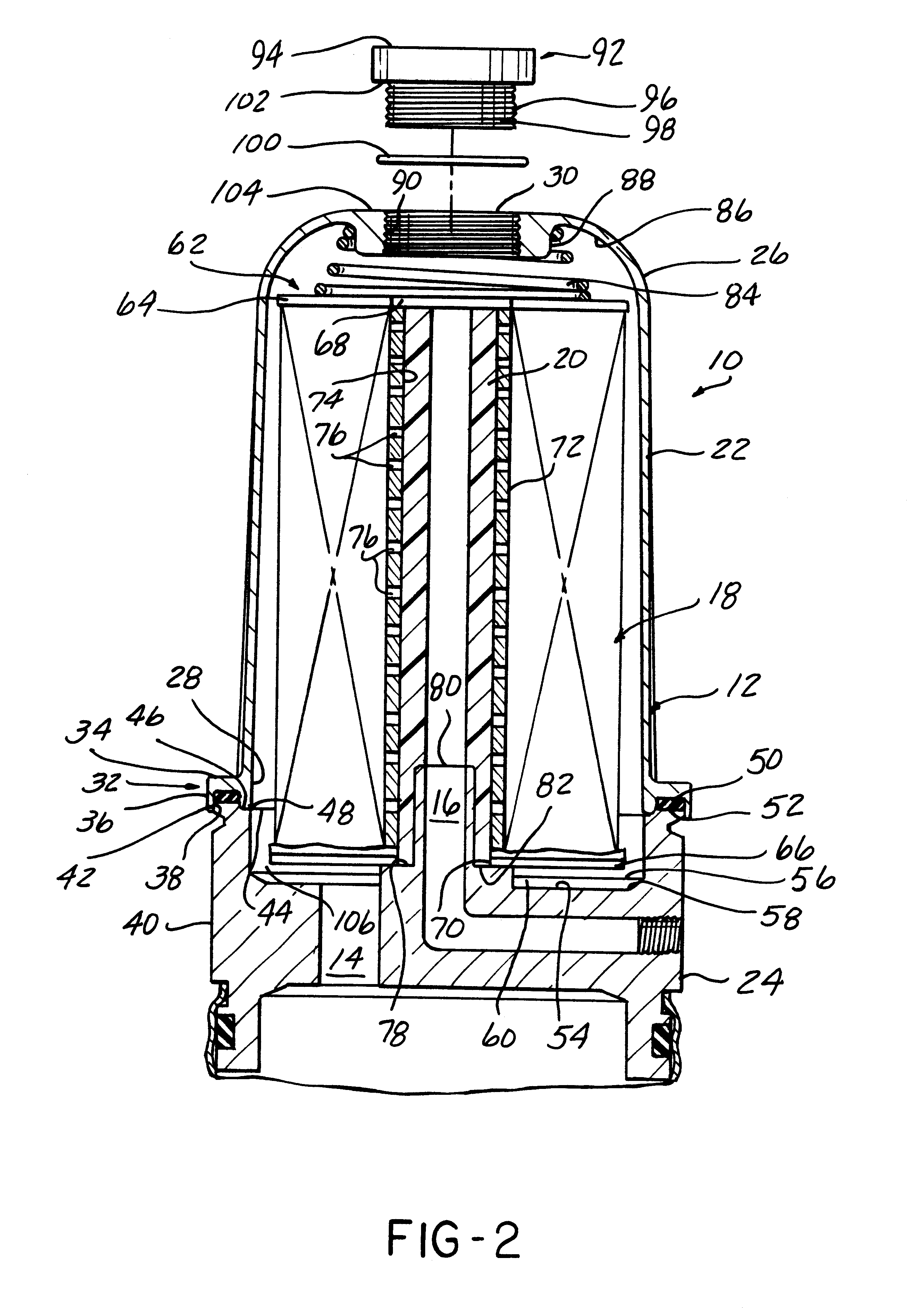 Fuel filter assembly