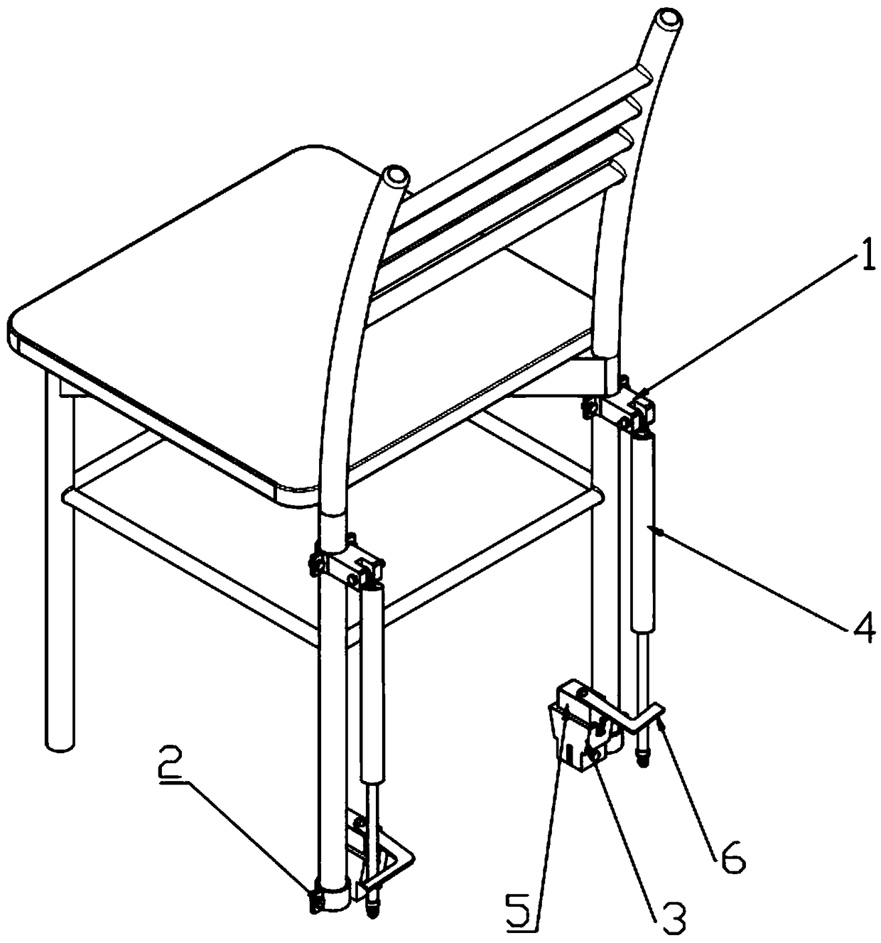 Seat anti-break support based on acceleration sensor