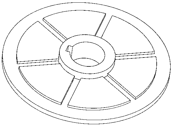 Continuous flow vertical plane type liquid phase shearing device