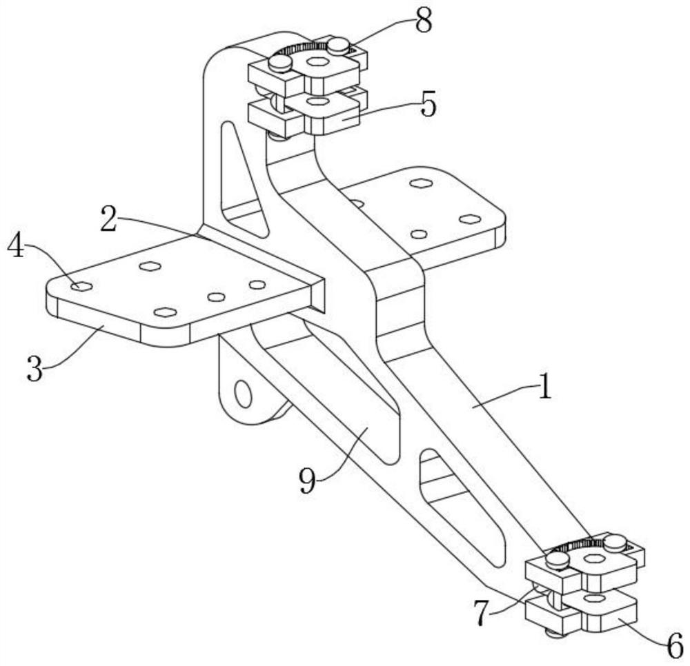 Special-shaped tension yoke plate for power transmission line