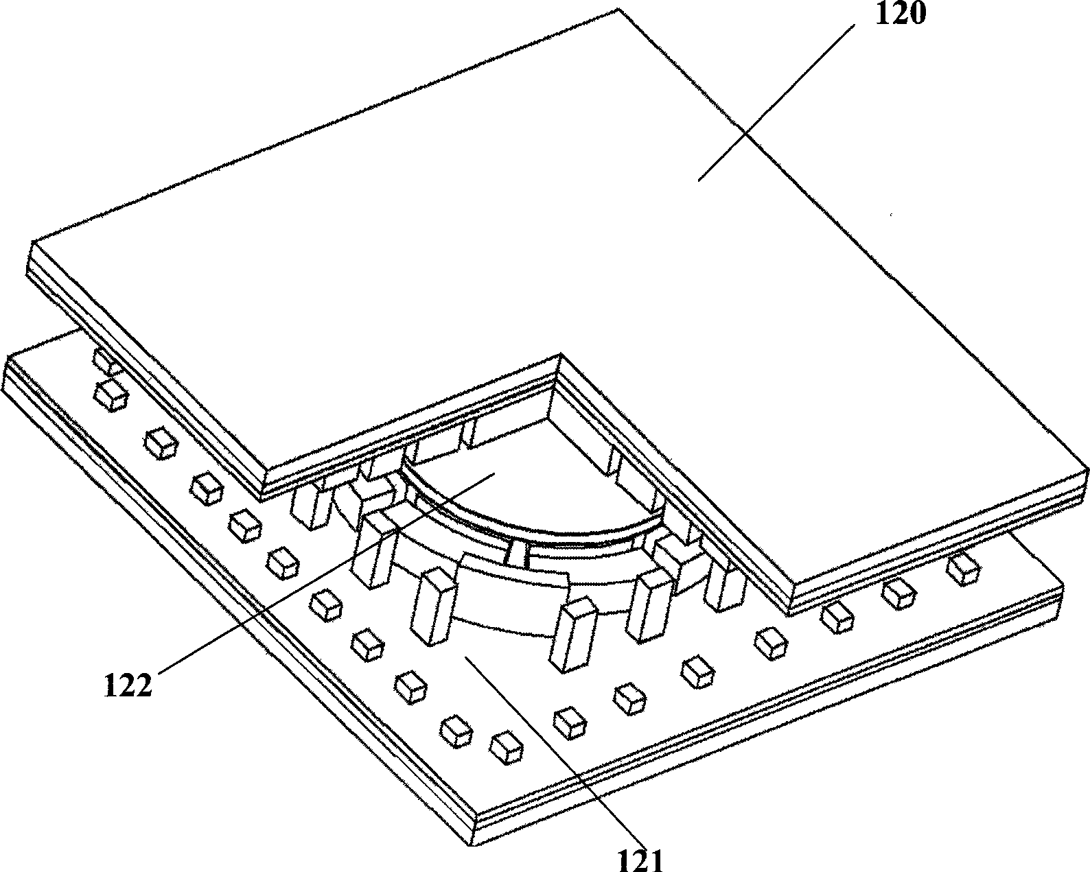 Suspension type diamagnetic sensitive mass micro accelerometer