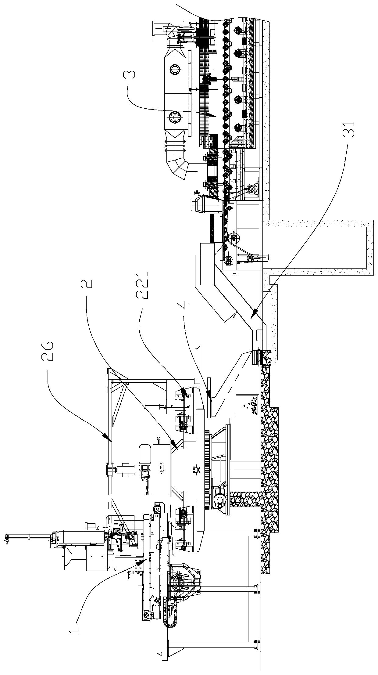 Full-automatic rotary disc type mold casting production equipment