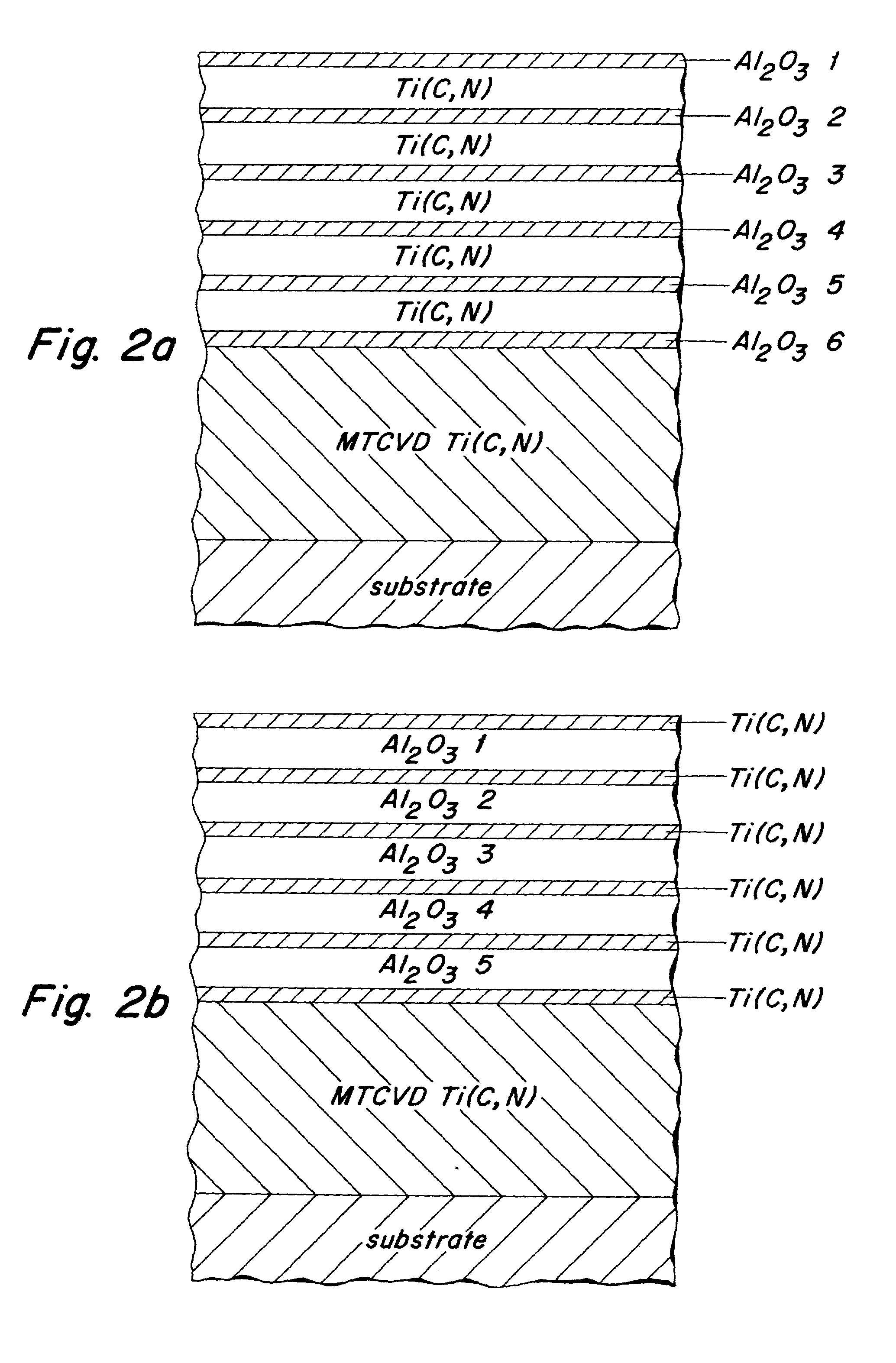 Enhanced A12O3-Ti(C,N) multi-coating deposited at low temperature