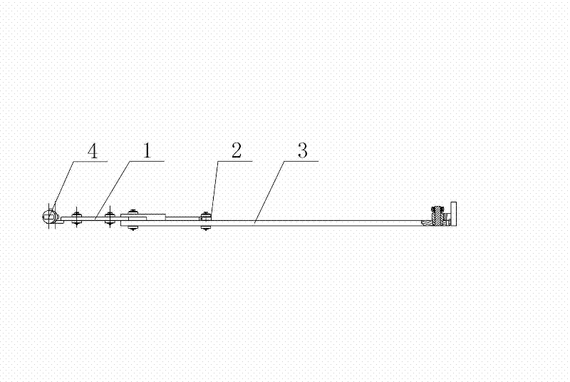 Tow arm of paver capable of adjusting angle and paver