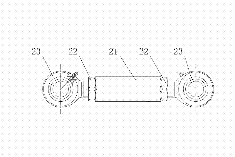 Tow arm of paver capable of adjusting angle and paver