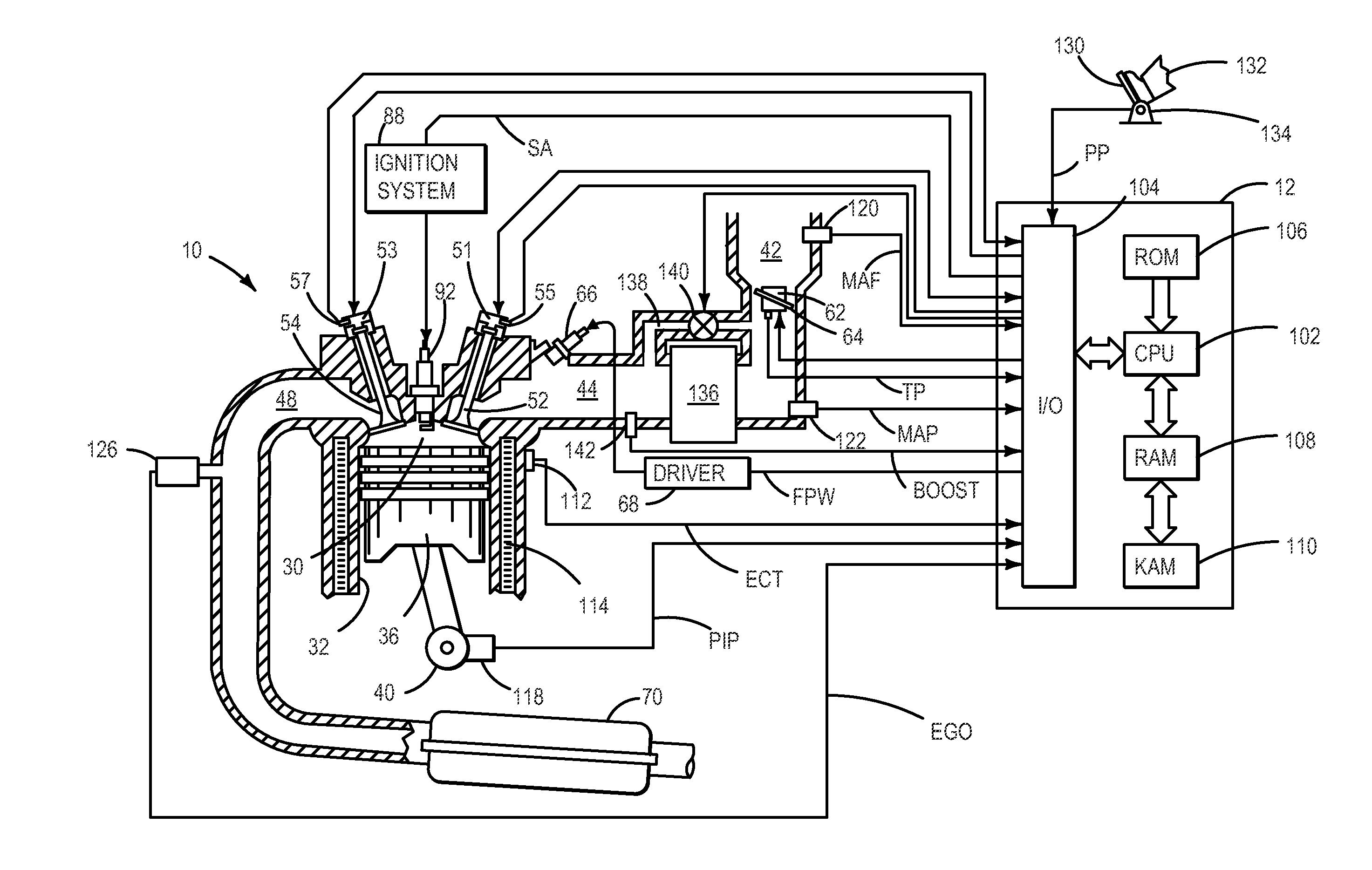 Engine balancing supercharger