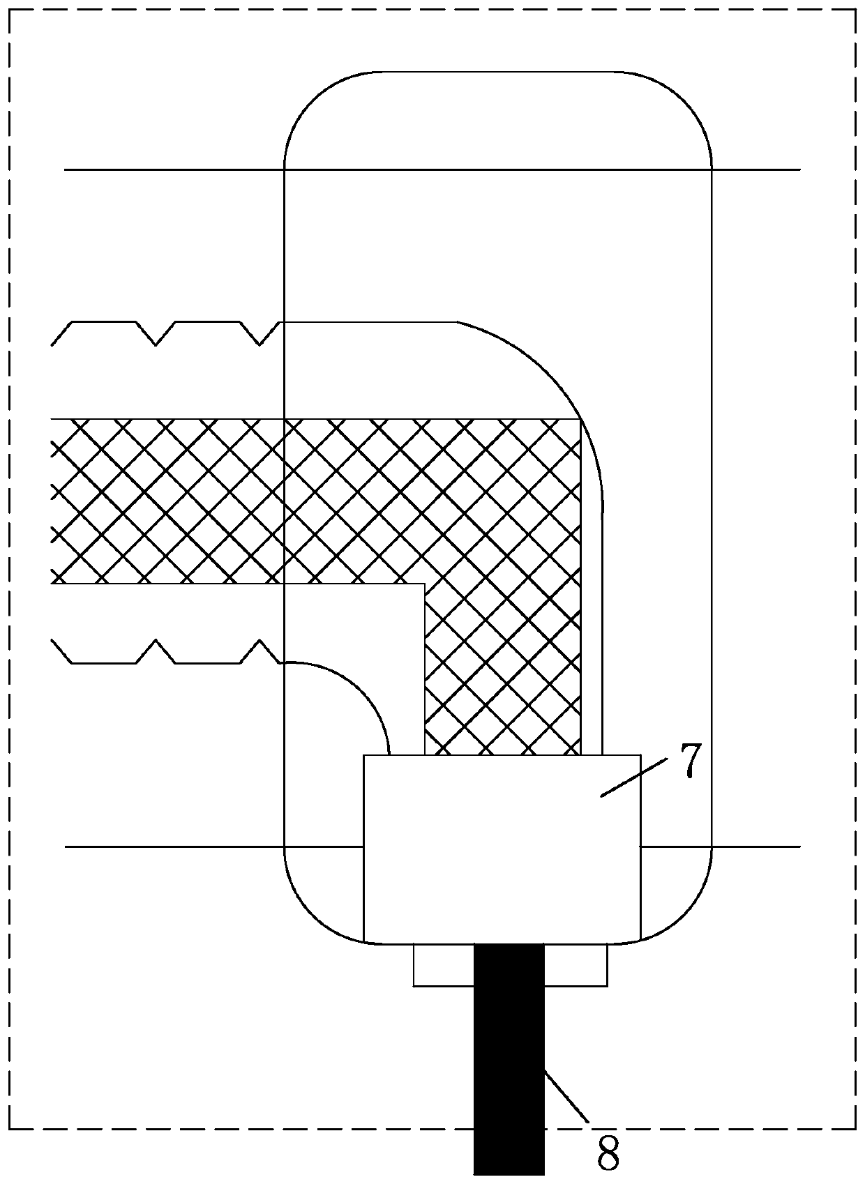 Smoke-removing and eschar adhesion-preventing electrocoagulation rod for laparoscope