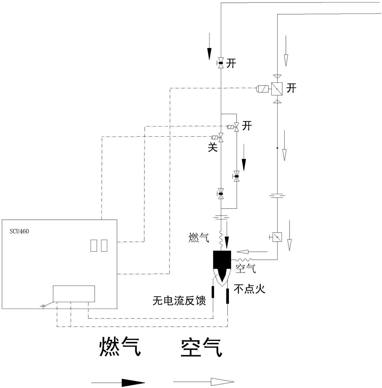 Flameless burner control system, flameless low-NOx burner and control method thereof