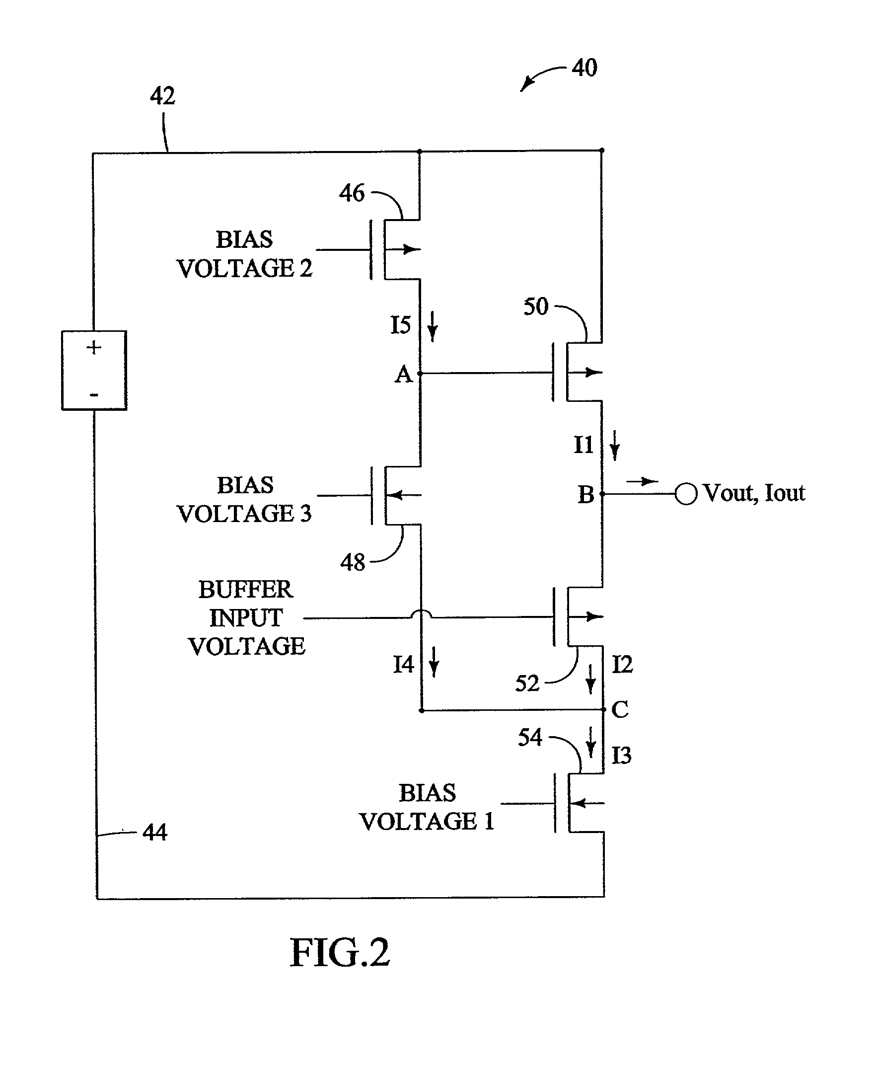 Efficient current feeback buffer