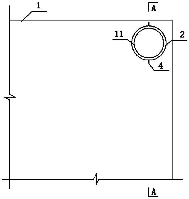 A kind of accurate pre-buried water supply and drainage casing and construction method based on bim and aluminum alloy formwork