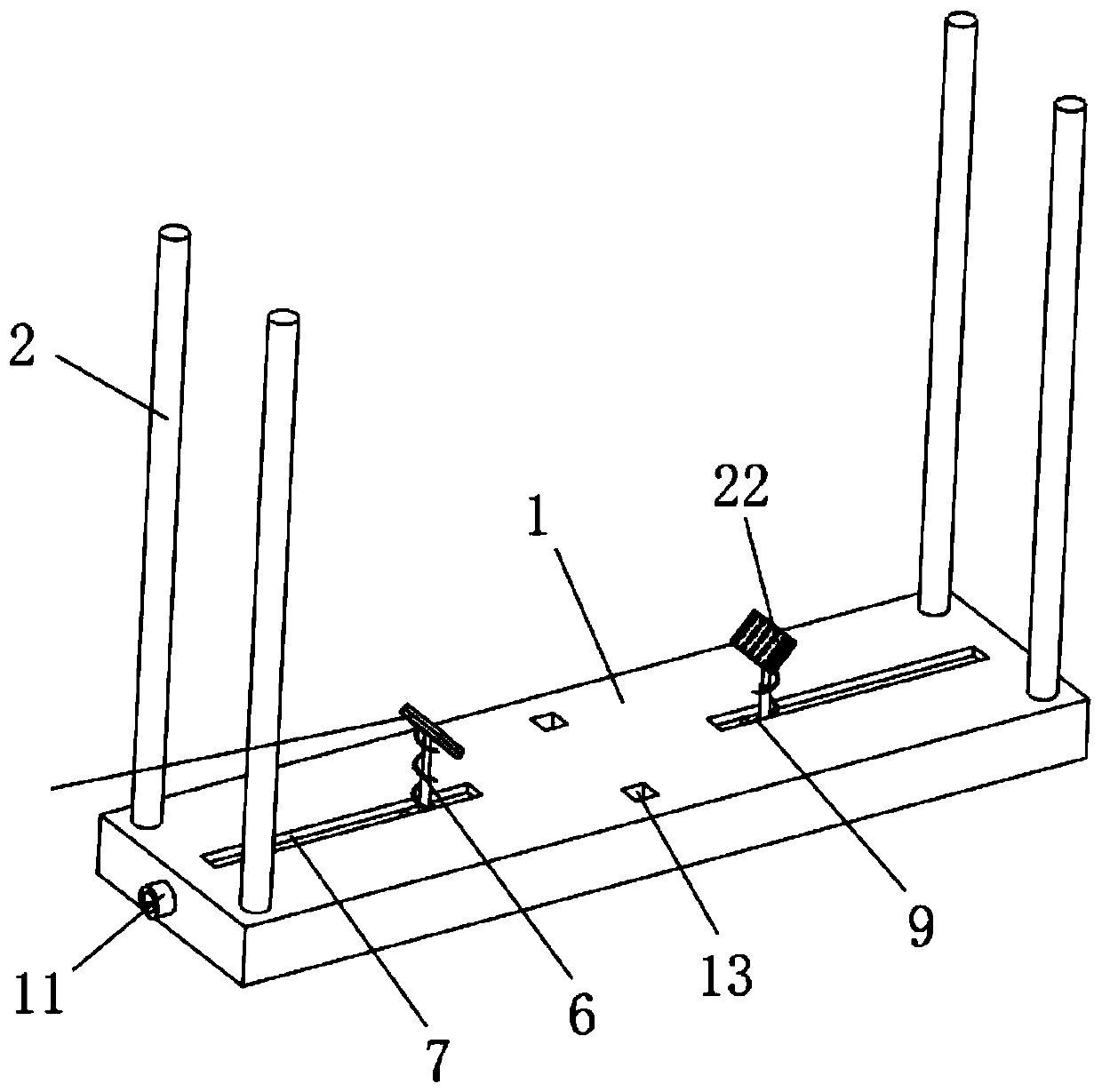 Suspending device for mounting industrial gas pipeline