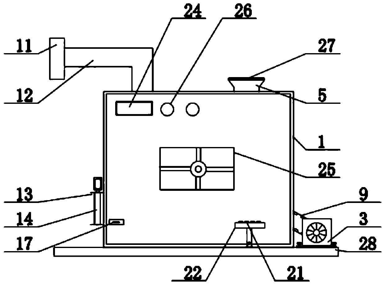 Tartary buckwheat drying device