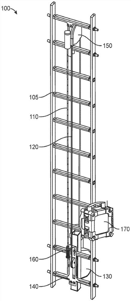 Falling brake device