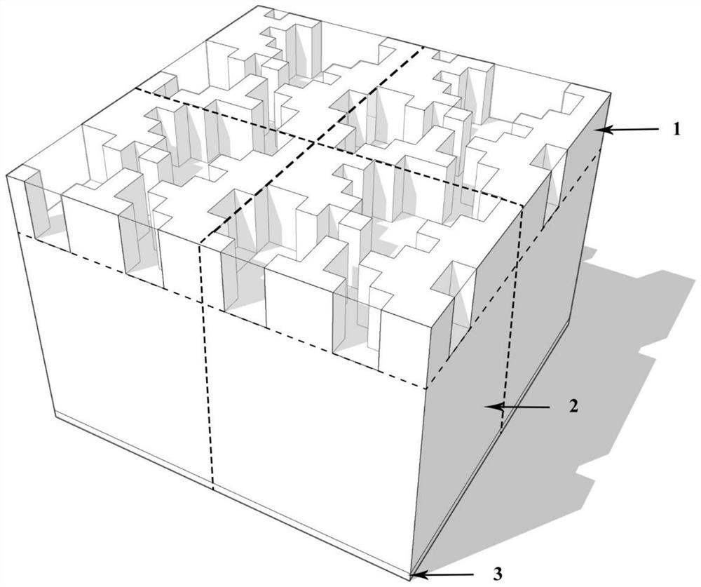 Glass photonic crystal selective wave absorber based on DBS algorithm