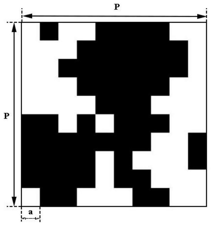 Glass photonic crystal selective wave absorber based on DBS algorithm