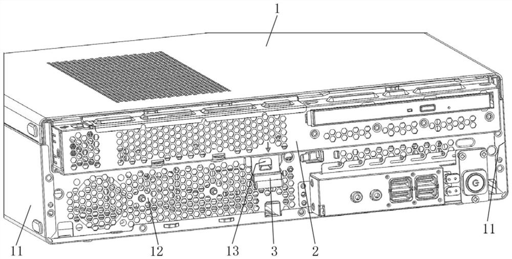 Server case easy to disassemble and assemble