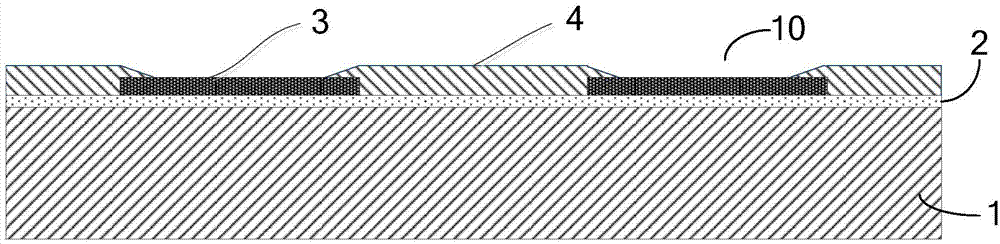 Salient point structure for preventing salient point lateral etching and forming method