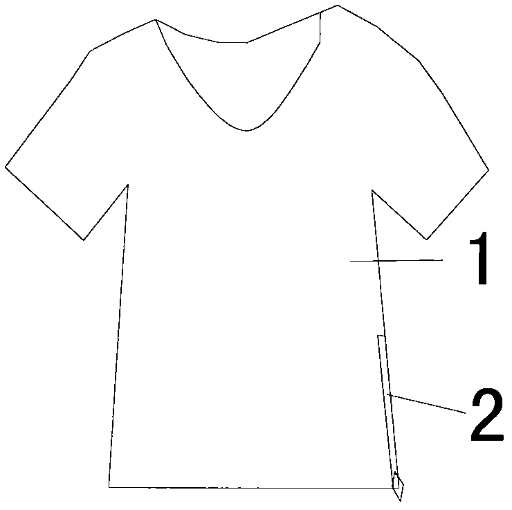 Good-hand-feeling T-shirt with zipper