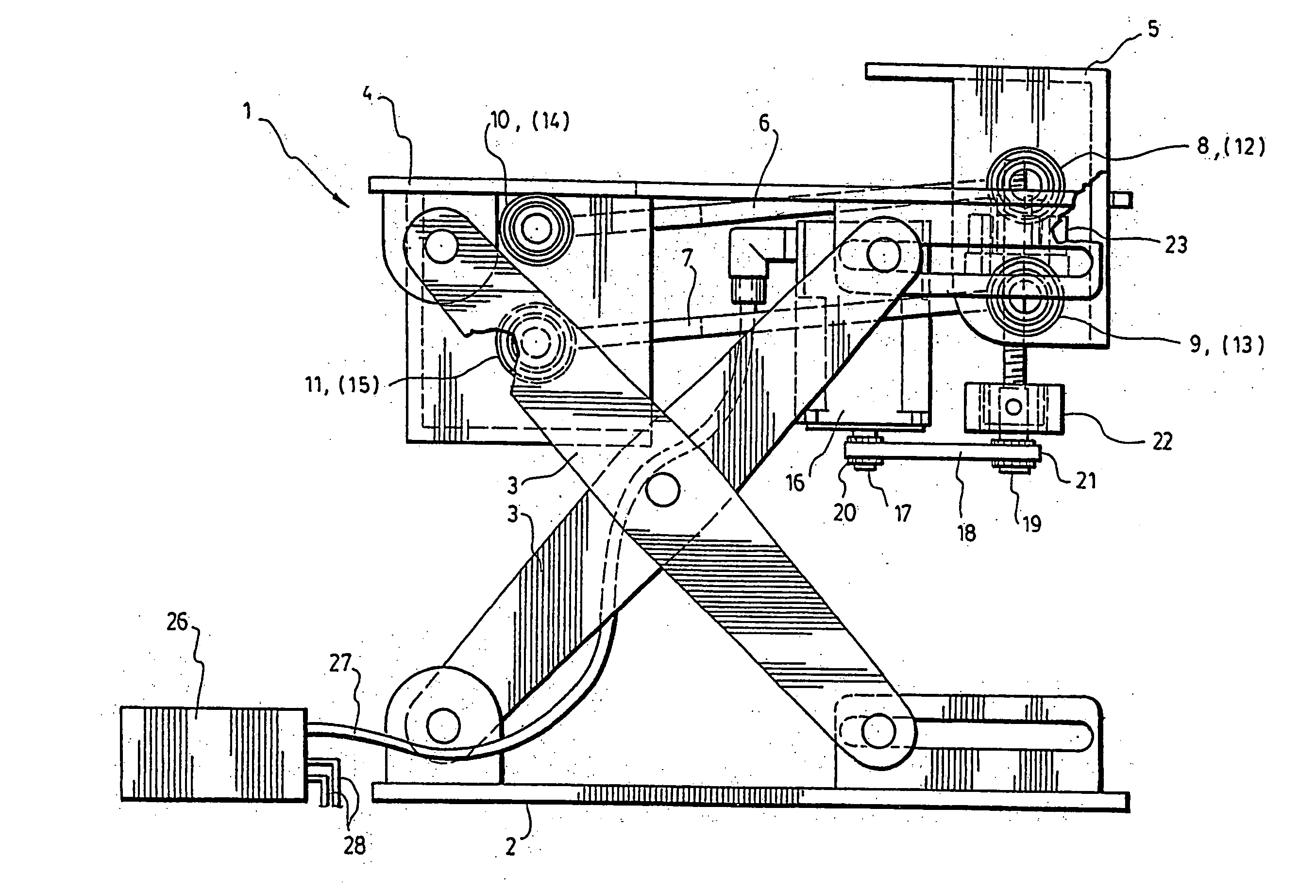 Active seat suspension